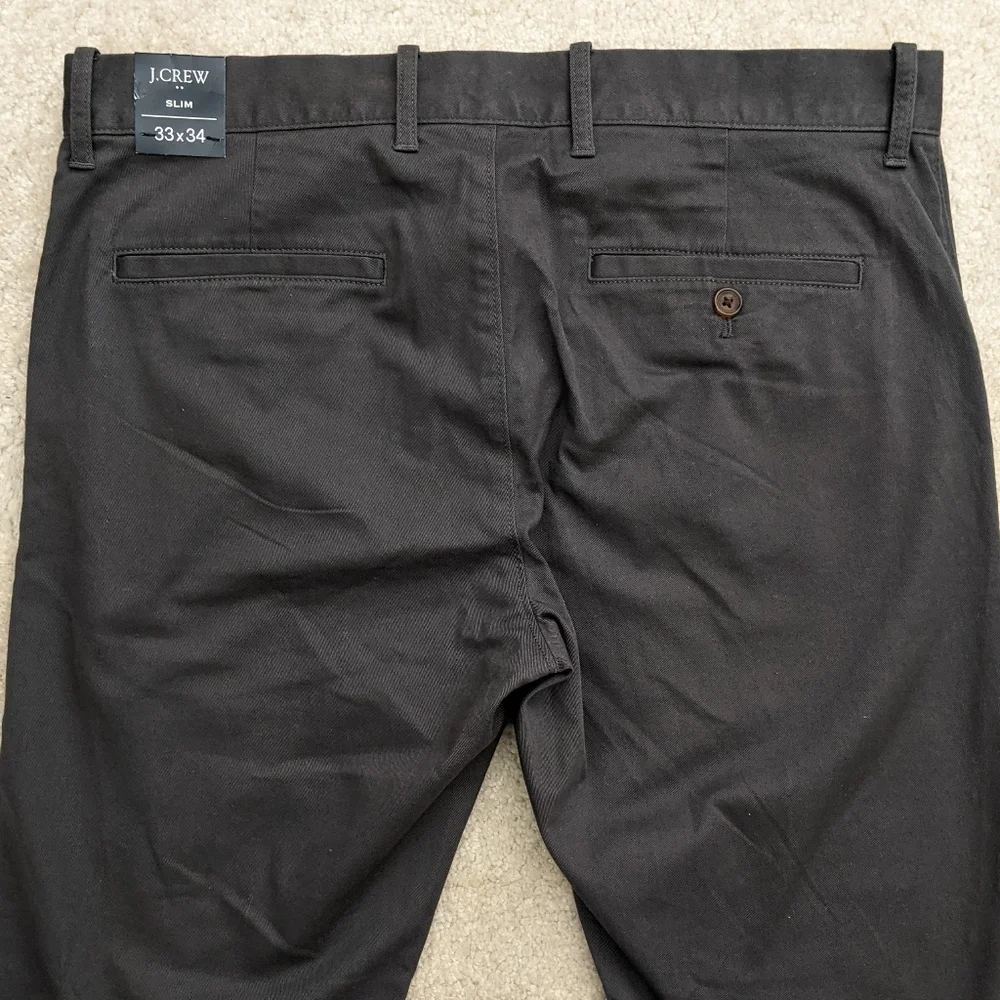 NWT J.Crew Factory gray slim pants 33W x 34L